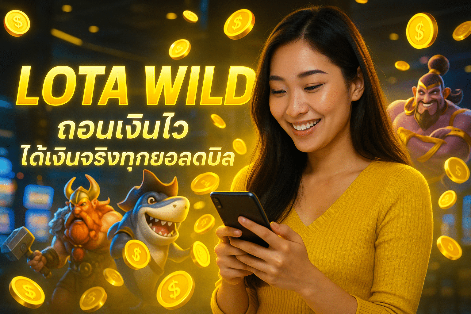 LOTA WILD ถอนเงินไว ได้เงินจริงทุกยอดบิล