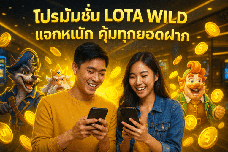 โปรโมชั่น LOTA WILD แจกหนัก คุ้มทุกยอดฝาก